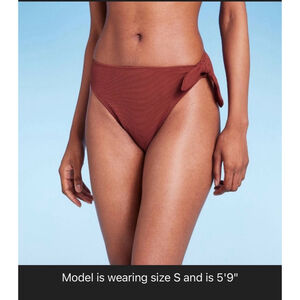 Women's Wild Fable Brown High Waist Bikini Bottom - Size XS
